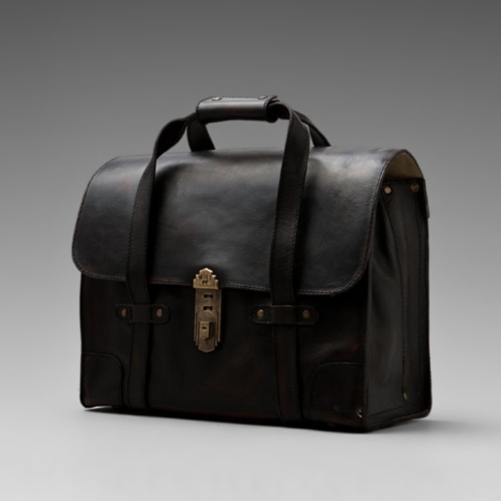 Will Leather Goods Everett Satchel Leather Briefcase